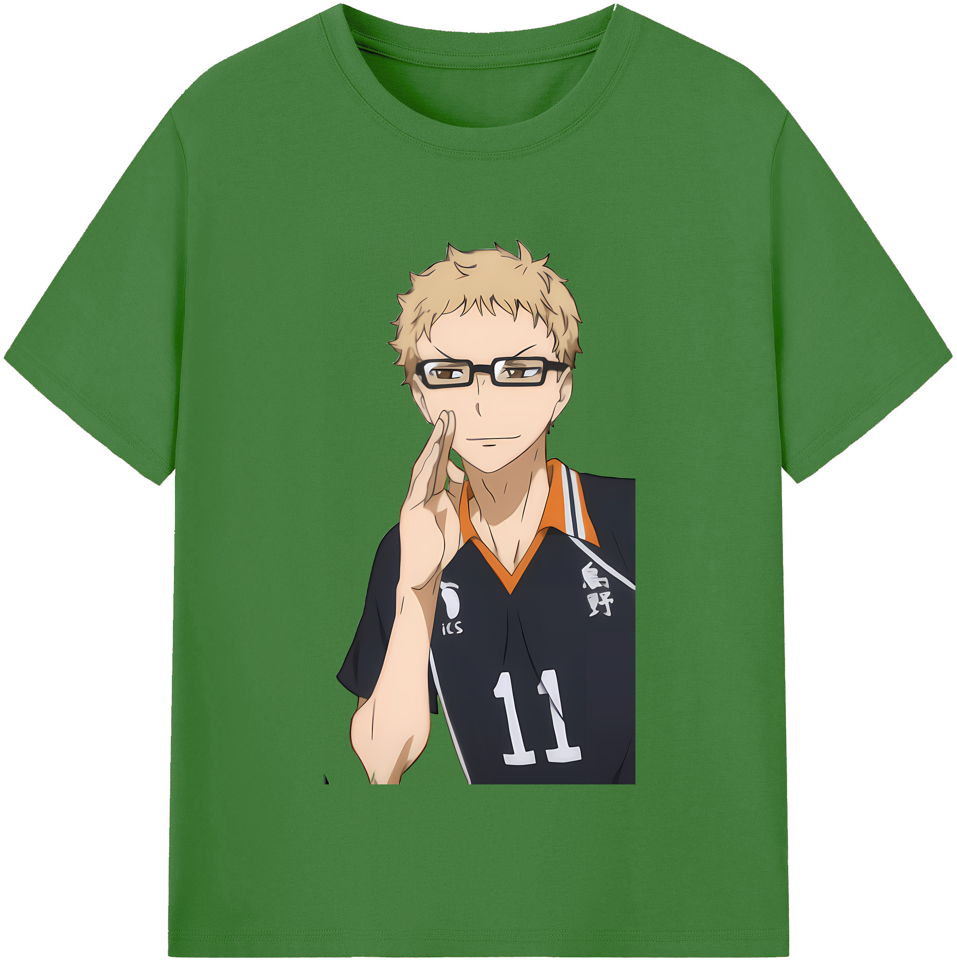 （画像用） ハイキュー!! Haikyu!! レディースカジュアルプリントTシャツ（綿100％）